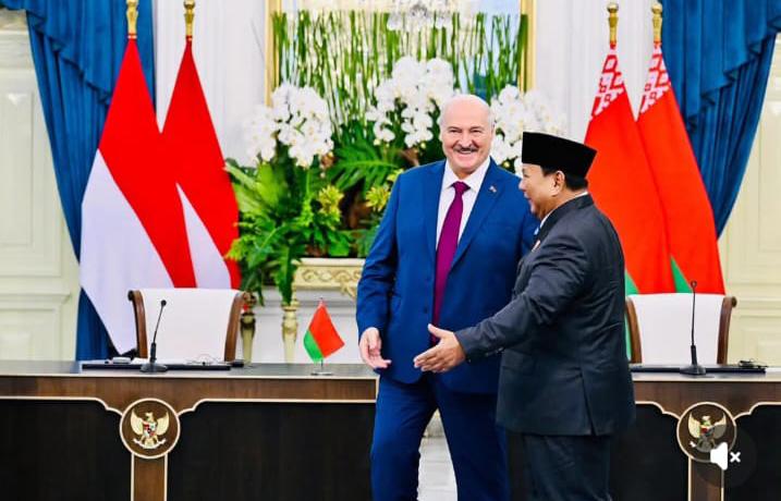Presiden Republik Indonesia Prabowo Subianto dan Presiden Republik Belarus Aleksandr Lukashenko sepakat memperkuat kemitraan