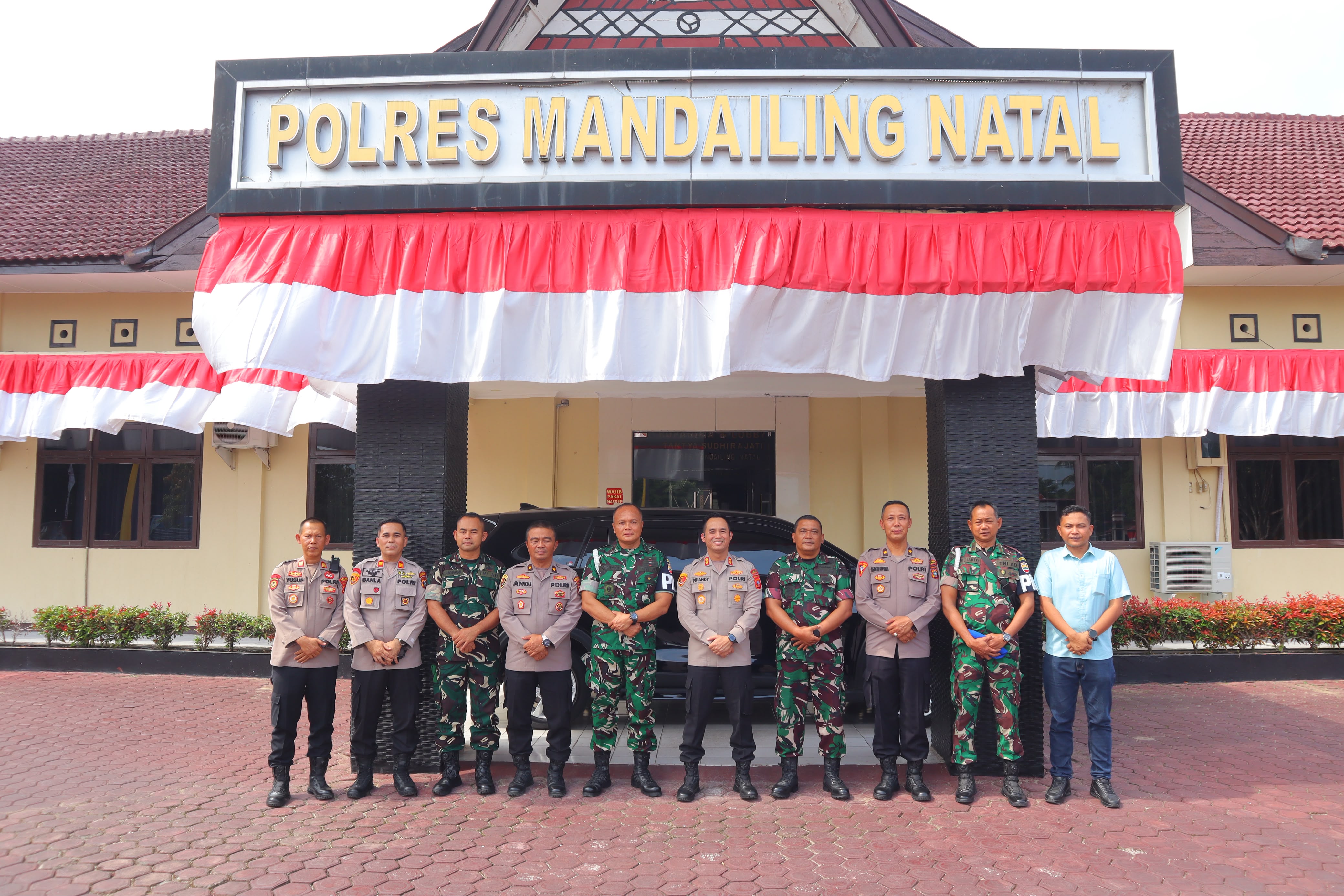 Kapolres Madina Terima Kunjungan Silaturahmi TNI, Perkuat Soliditas dan Sinergitas TNI-Polri